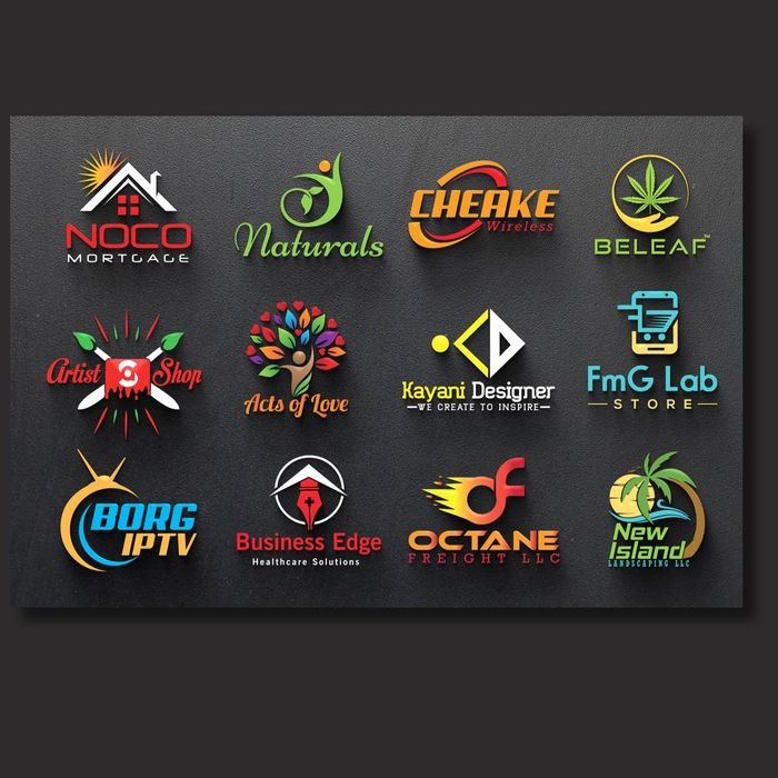 RankifyHub logo design portfolio — client logo samples, set 1