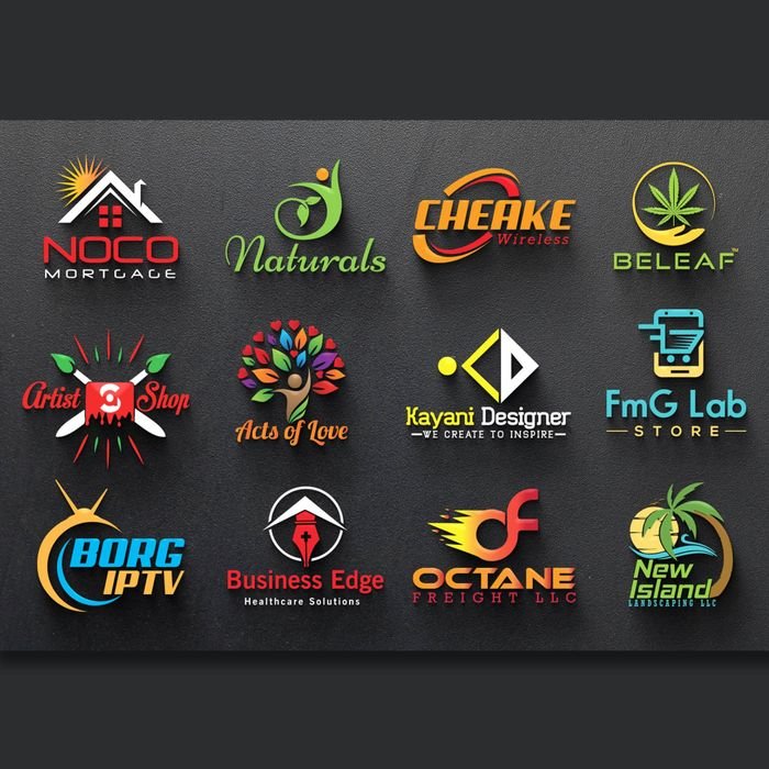 RankifyHub logo design portfolio — client logo samples, set 3