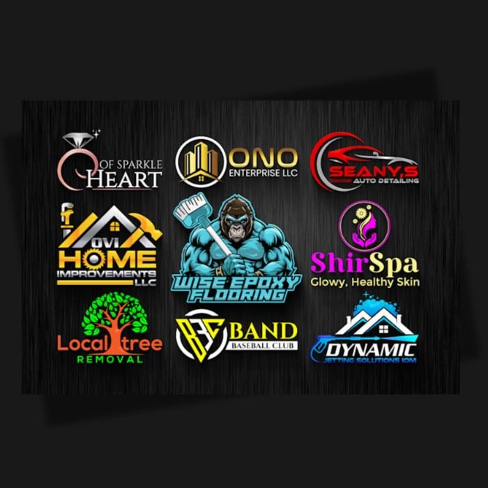 RankifyHub logo design portfolio — client logo samples, set 4