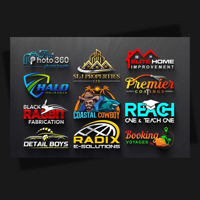 RankifyHub logo design portfolio — client logo samples, set 5